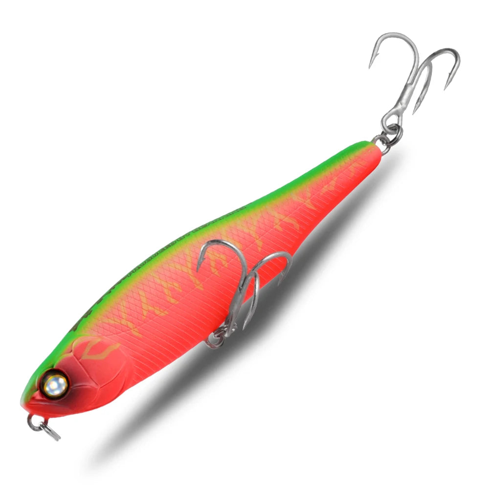 BEARKING 87mm 100mm Topwater Pencil Surface Fishing Lure Walk The Dog Artificial Saltwater Hard Bait Bass Plastic Walker