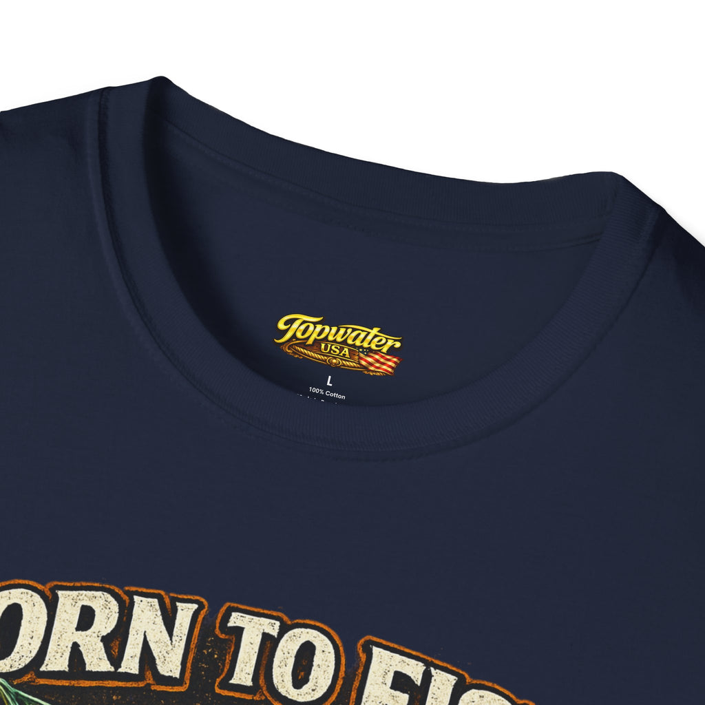 Born to Fish T-Shirt – "Born to Fish, Forced to Work" Fishing Graphic Tee