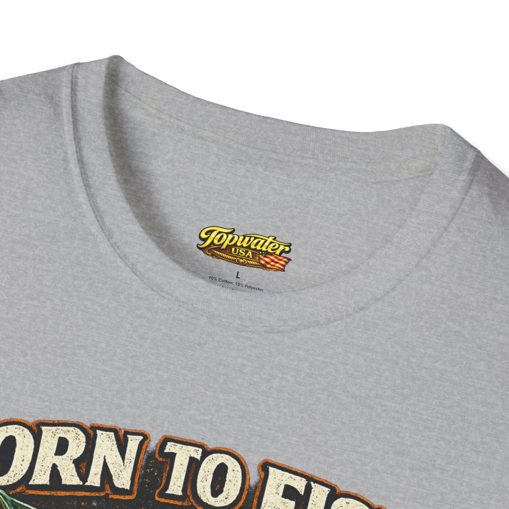 Born to Fish T-Shirt – "Born to Fish, Forced to Work" Fishing Graphic Tee