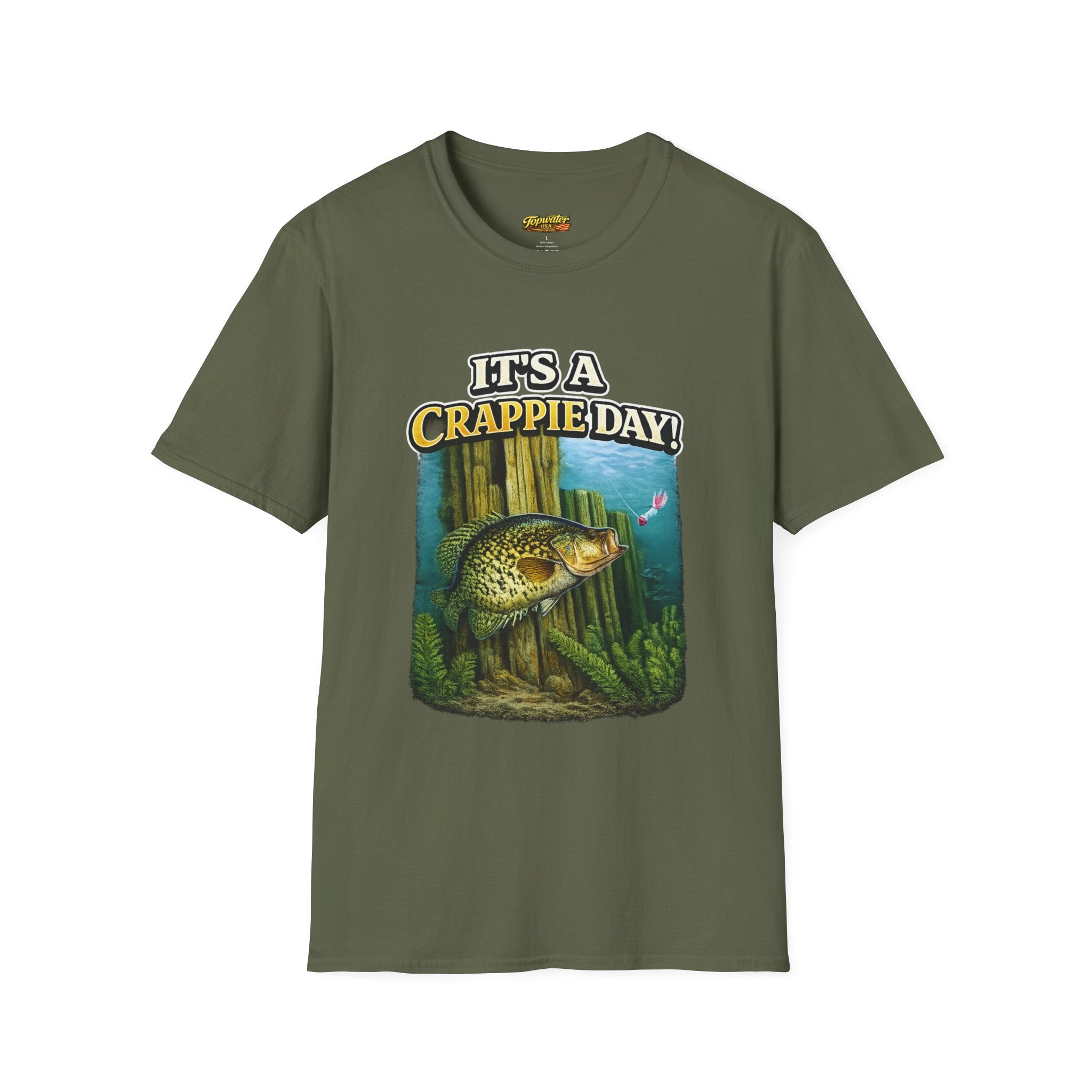 It's a Crappie Day! T-Shirt — Fishing Crappie Graphic Tee