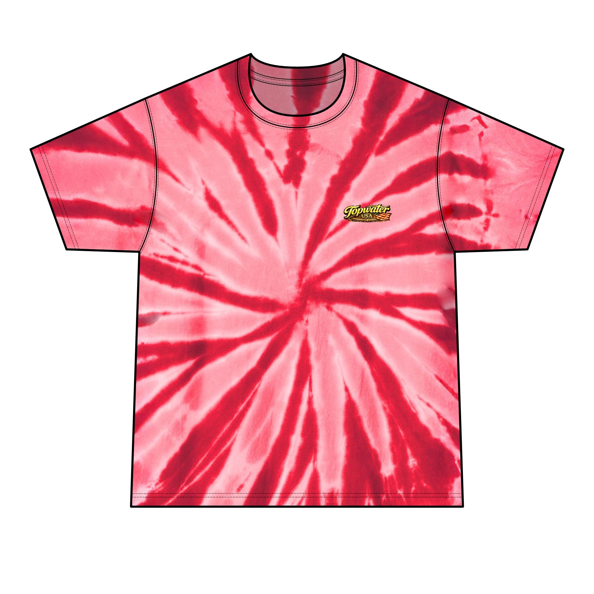 Born to Fish Tie-Dye Tee — Men's Fishing T-Shirt