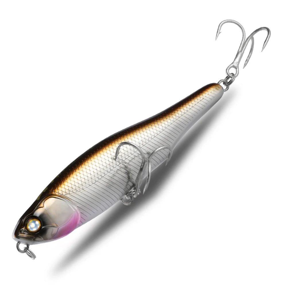 BEARKING 87mm 100mm Topwater Pencil Surface Fishing Lure Walk The Dog Artificial Saltwater Hard Bait Bass Plastic Walker