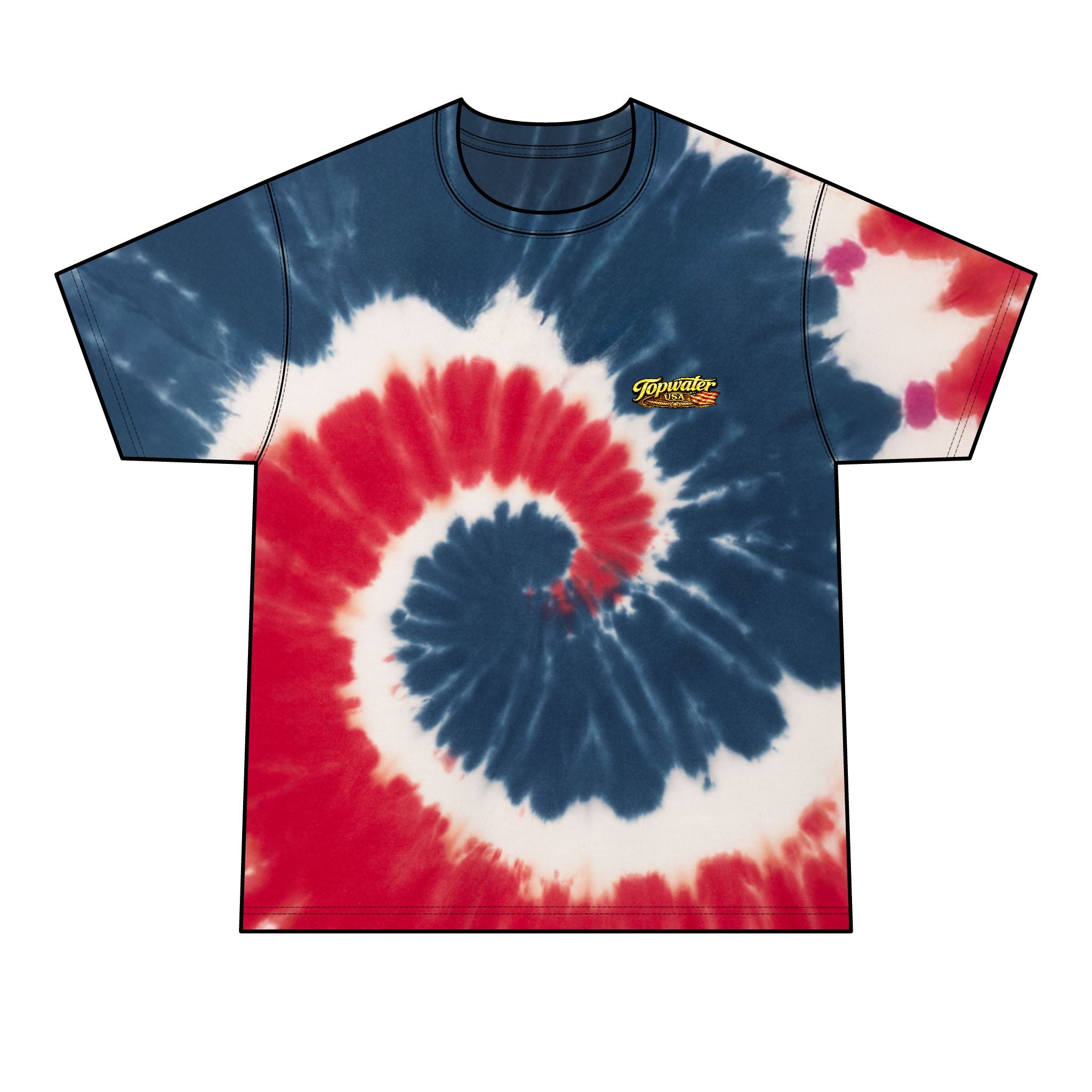 Born to Fish Tie-Dye Tee — Men's Fishing T-Shirt