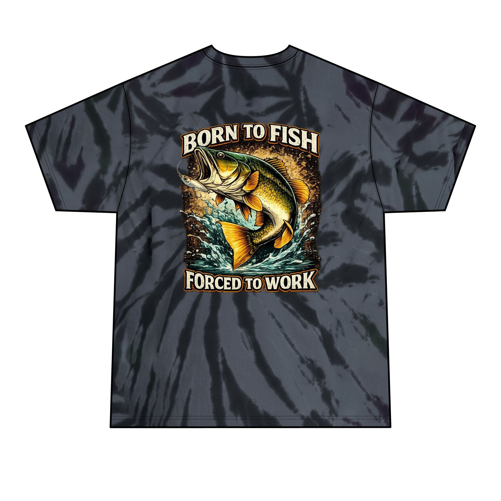 Born to Fish Tie-Dye Tee — Men's Fishing T-Shirt
