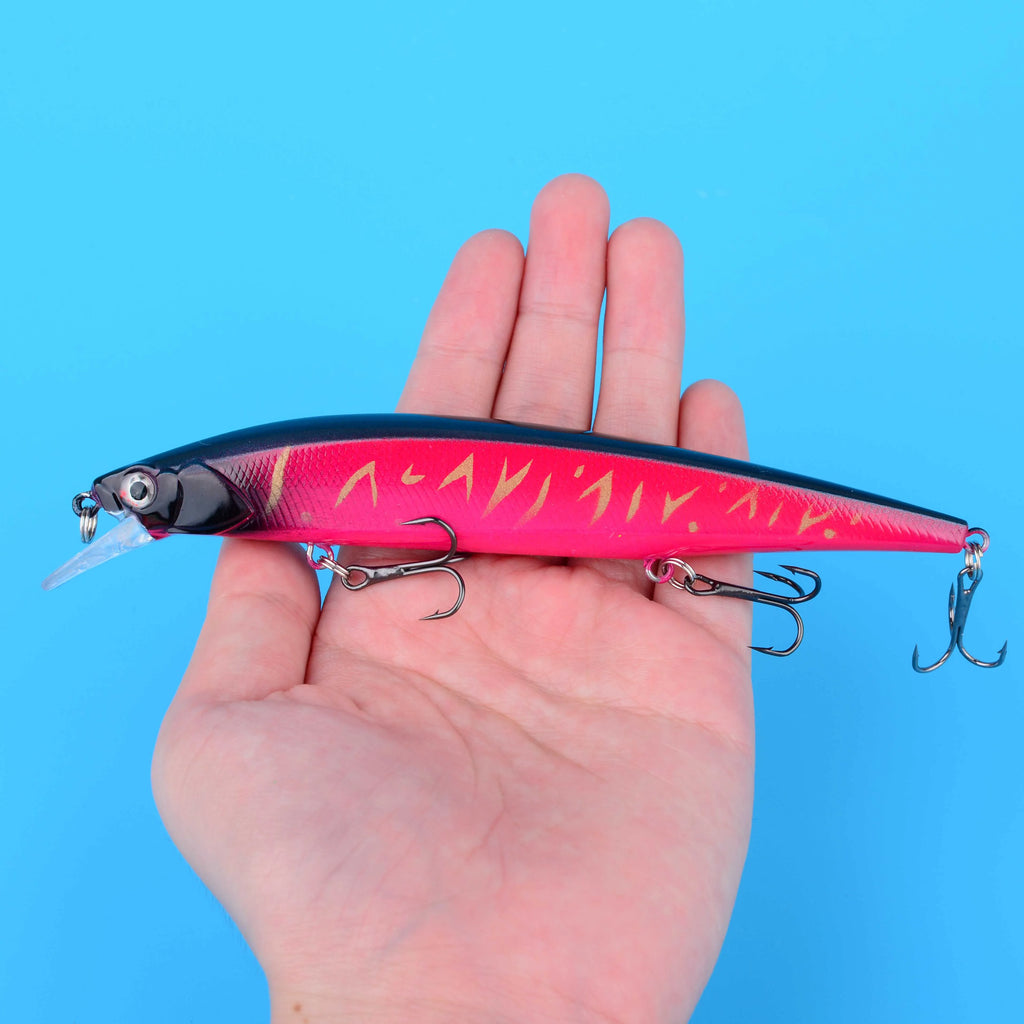 1PC Fishing Lure Floating Jerkbait 20g Weight Wobbler 14cm Minnow Bass Pike Tackle