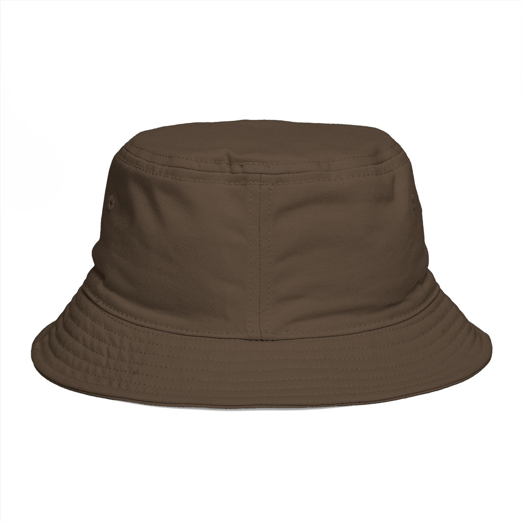 Topwater USA Bucket Hat — Retro Fishing Logo with American Flag