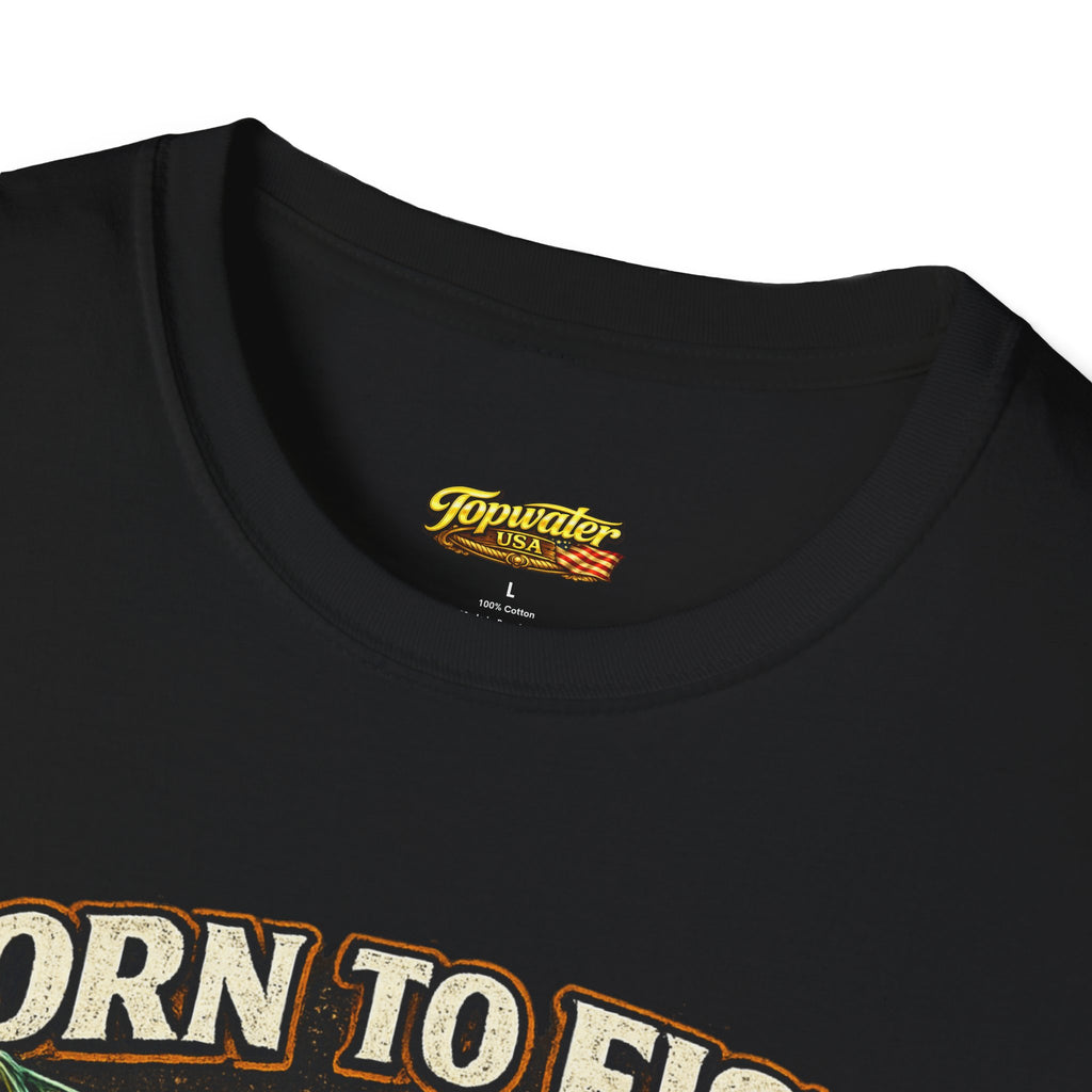Born to Fish T-Shirt – "Born to Fish, Forced to Work" Fishing Graphic Tee