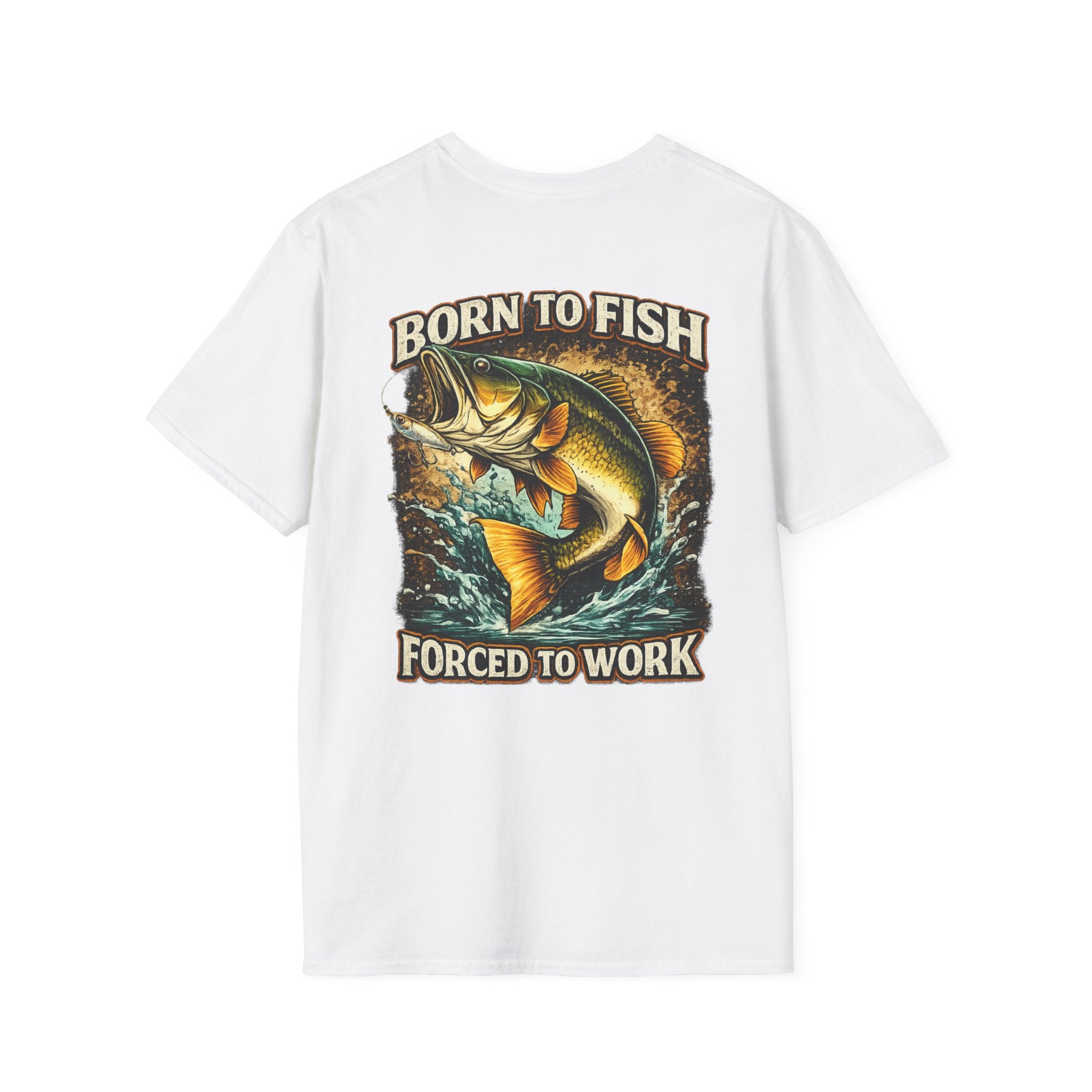 Born to Fish T-Shirt – "Born to Fish, Forced to Work" Fishing Graphic Tee