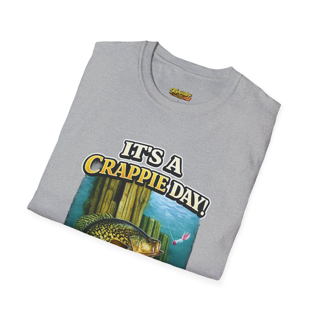 It's a Crappie Day! T-Shirt — Fishing Crappie Graphic Tee