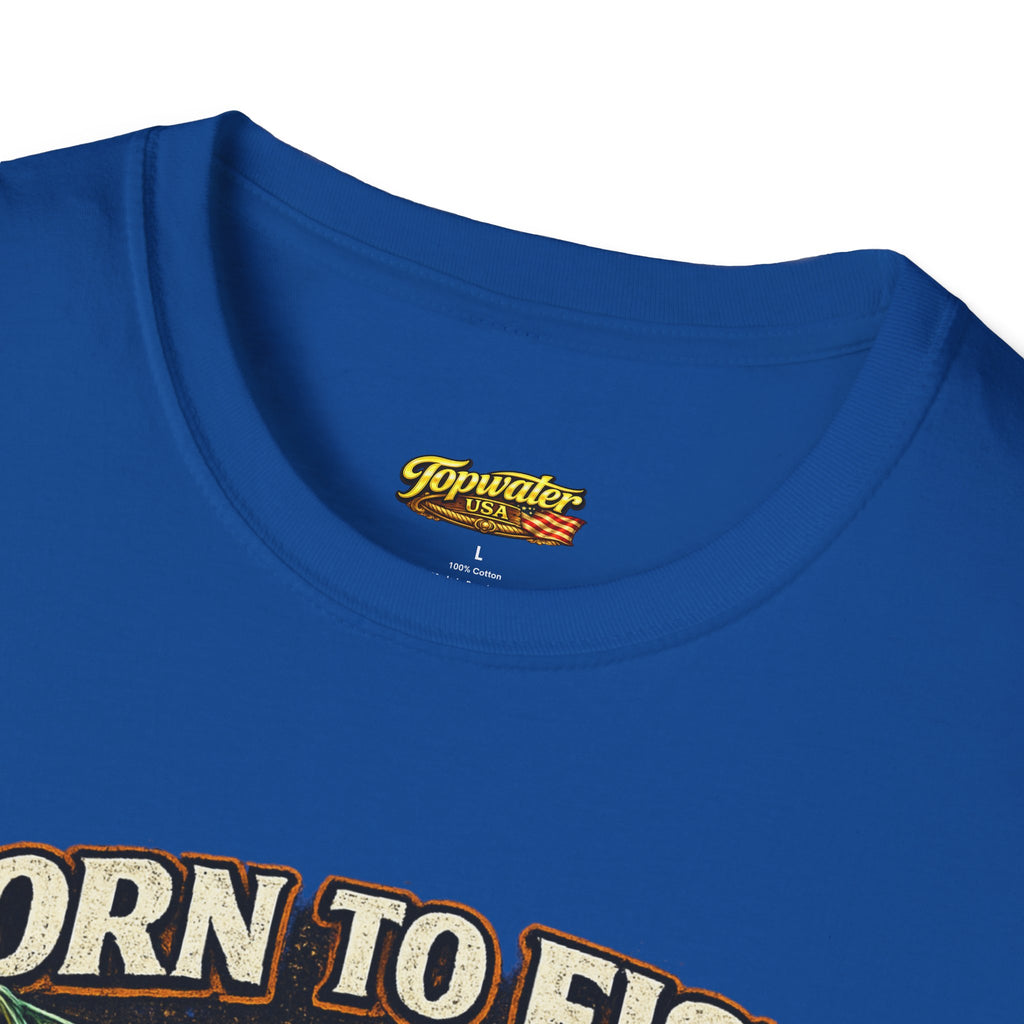 Born to Fish T-Shirt – "Born to Fish, Forced to Work" Fishing Graphic Tee
