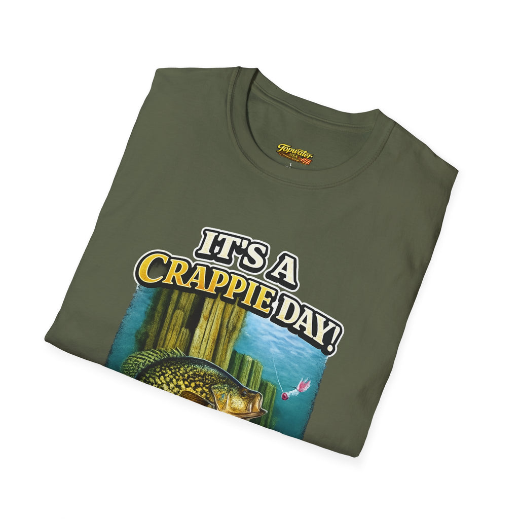 It's a Crappie Day! T-Shirt — Fishing Crappie Graphic Tee