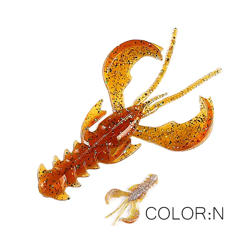 Supercontinent Crazy Lures 65mm/10pcs 40mm/20pcs Soft Lure Fishing Lures shrimp Lobster Soft Plastic Lure Fishing Lures
