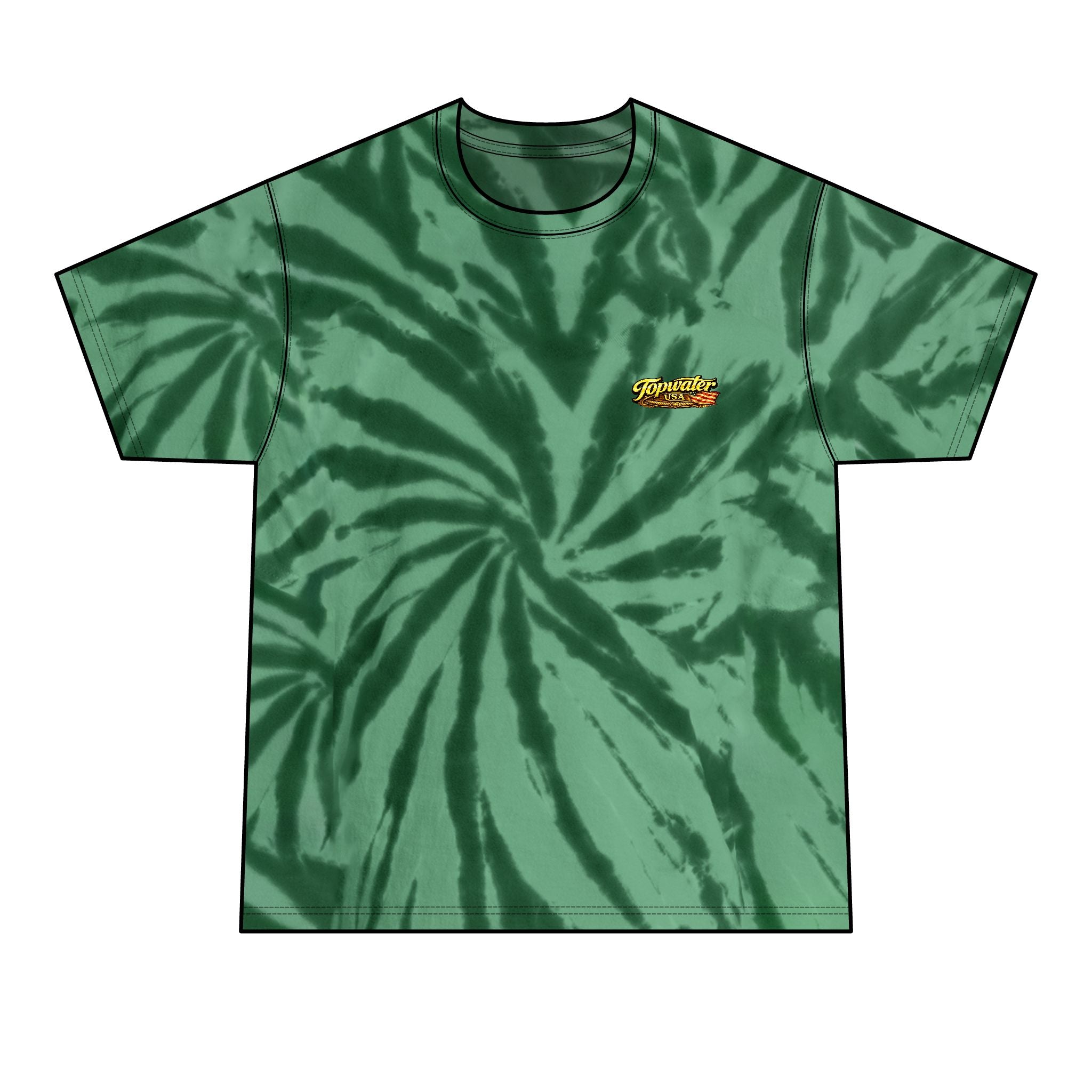 Born to Fish Tie-Dye Tee — Men's Fishing T-Shirt