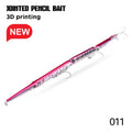 Hunthouse Jointed Pencil Bait 3 Section Fishing Lure 180mm/22g 255mm/30.6g Needle Sinking Swimbait For Bluefish Seabass Tackle