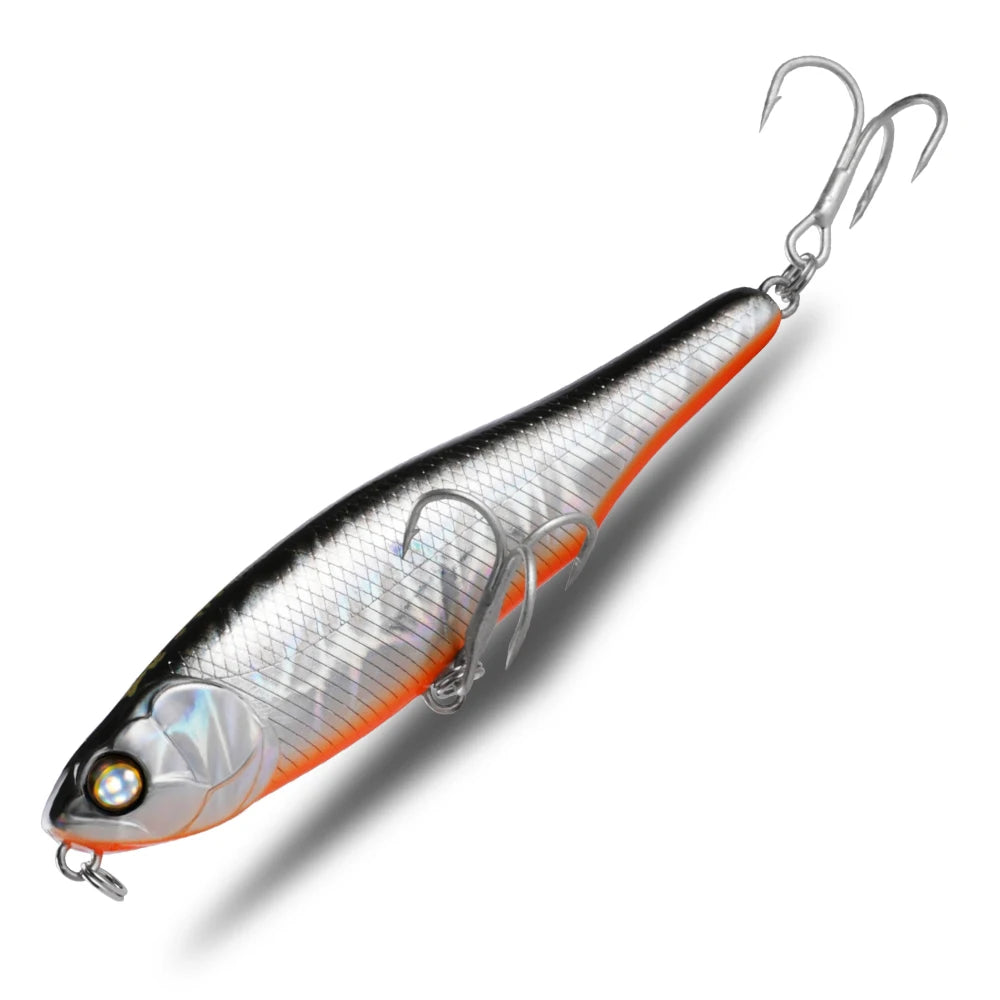 BEARKING 87mm 100mm Topwater Pencil Surface Fishing Lure Walk The Dog Artificial Saltwater Hard Bait Bass Plastic Walker