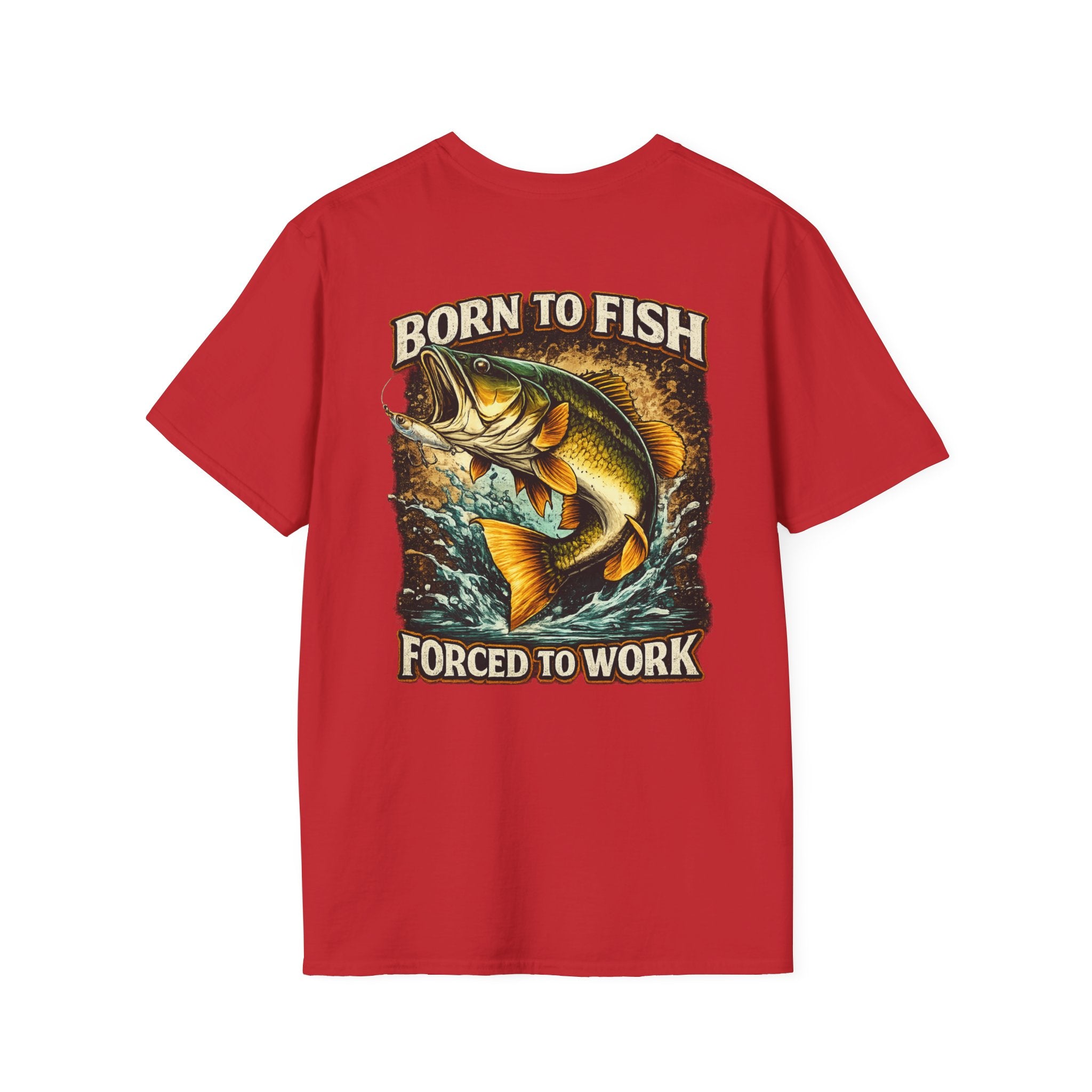 Born to Fish T-Shirt – "Born to Fish, Forced to Work" Fishing Graphic Tee
