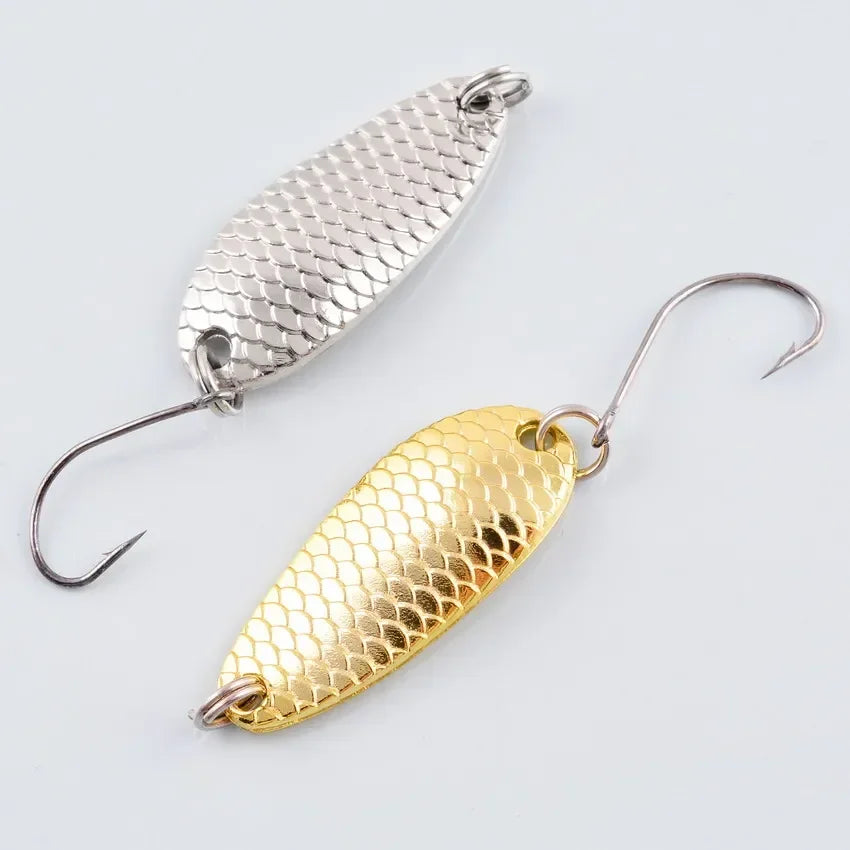 1.5g/2.5g/3.5g/5g Fishing Lures Tackle Metal Spoon Lure Hard Bait Sequins Lure Freshwater Saltwater Wobblers Spinner Spoons