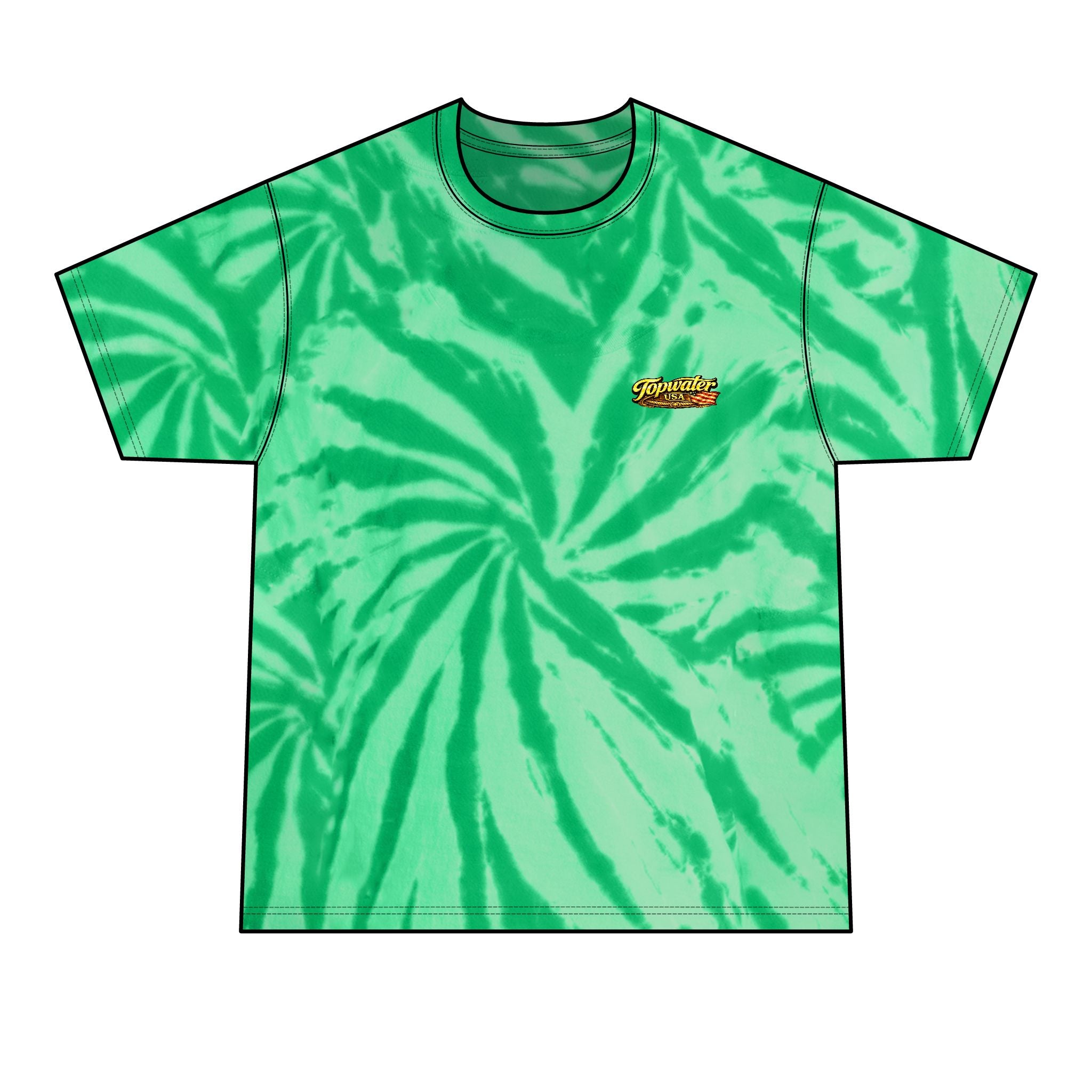 Born to Fish Tie-Dye Tee — Men's Fishing T-Shirt