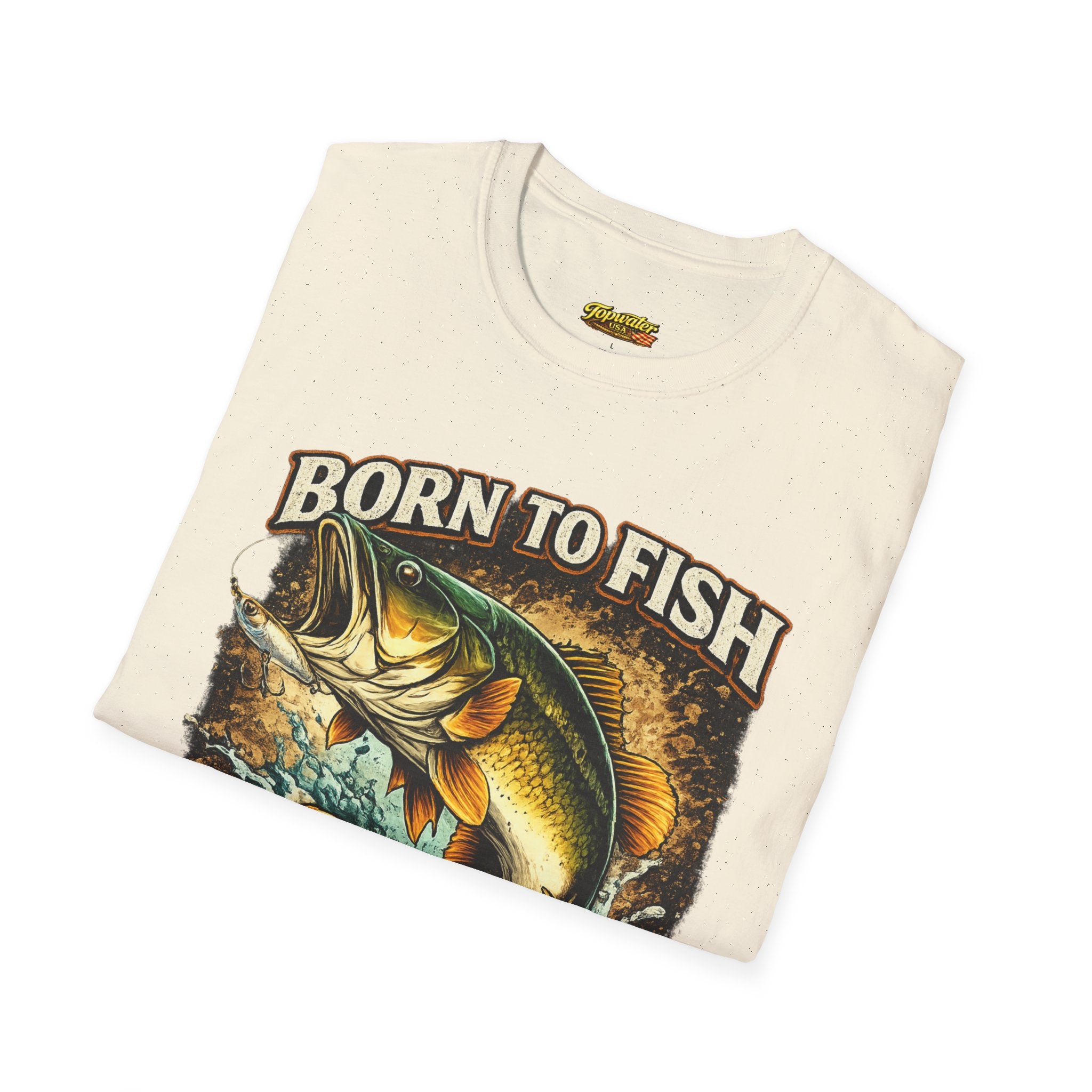 Born to Fish T-Shirt – "Born to Fish, Forced to Work" Fishing Graphic Tee