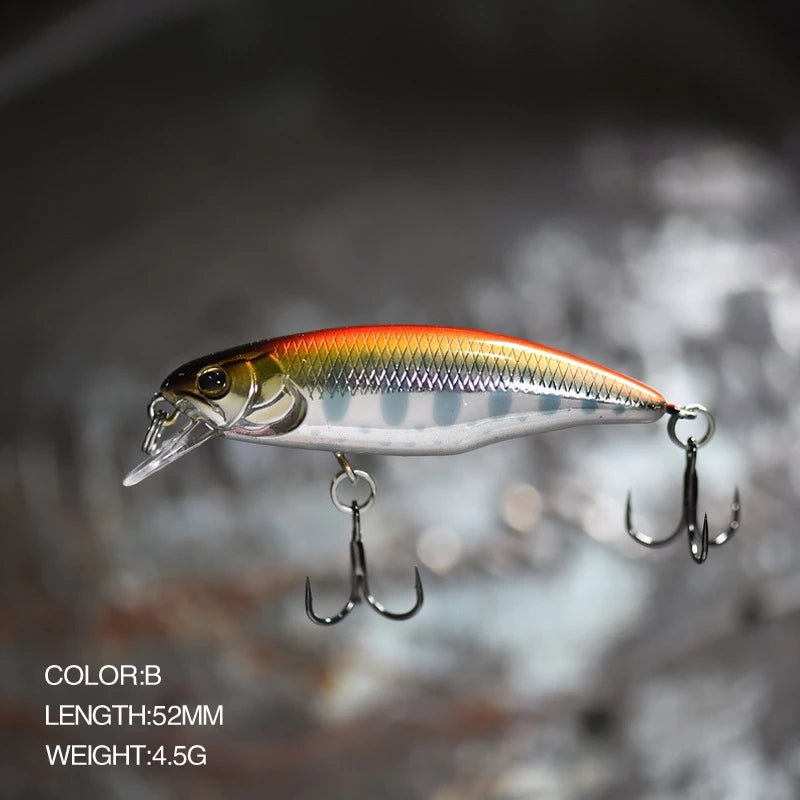 Japan Hot Model Sinking Minnow Fishing Lures 52mm 4.5g Jerkbait Bass Pike Carkbait Wobblers Swimbait Professional Hard Bait