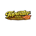 Topwater USA Kiss-Cut Sticker — Patriotic Fishing Logo Decal