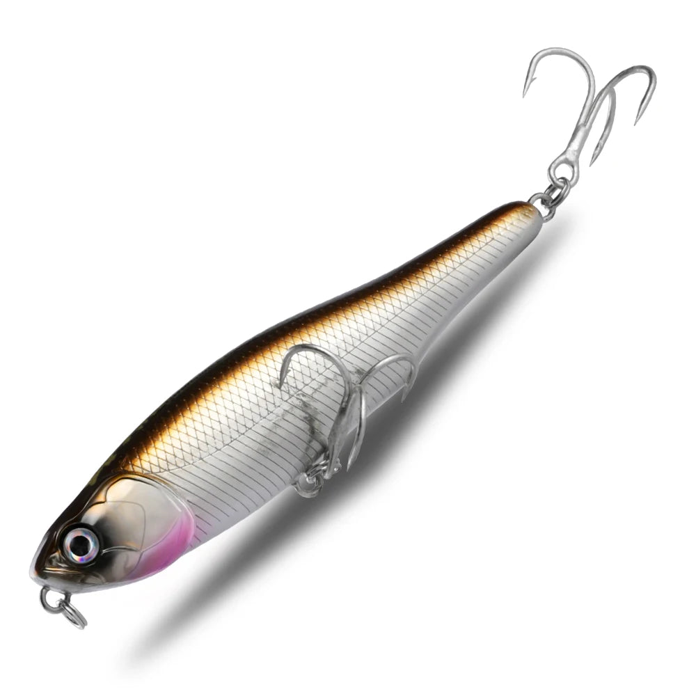 BEARKING 87mm 100mm Topwater Pencil Surface Fishing Lure Walk The Dog Artificial Saltwater Hard Bait Bass Plastic Walker