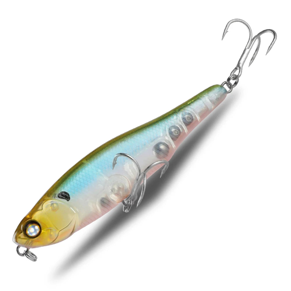 BEARKING 87mm 100mm Topwater Pencil Surface Fishing Lure Walk The Dog Artificial Saltwater Hard Bait Bass Plastic Walker