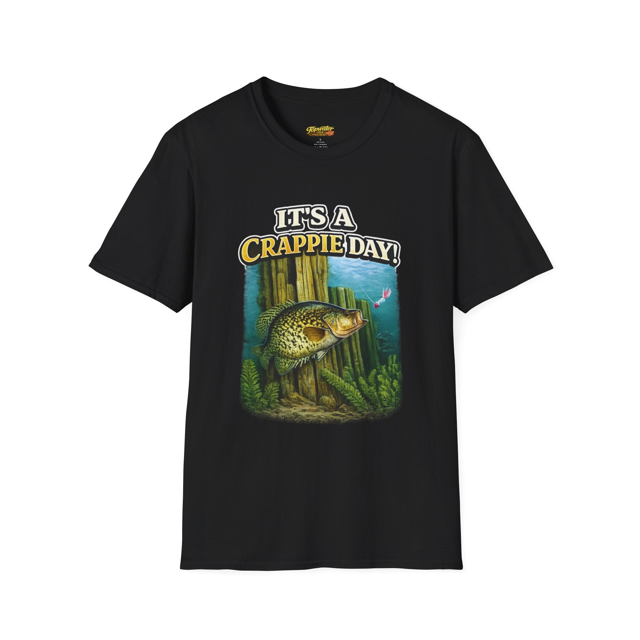 It's a Crappie Day! T-Shirt — Fishing Crappie Graphic Tee