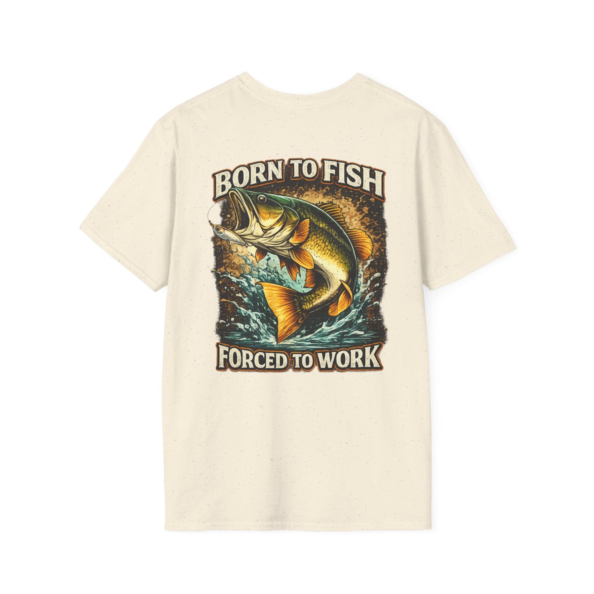 Born to Fish T-Shirt – "Born to Fish, Forced to Work" Fishing Graphic Tee
