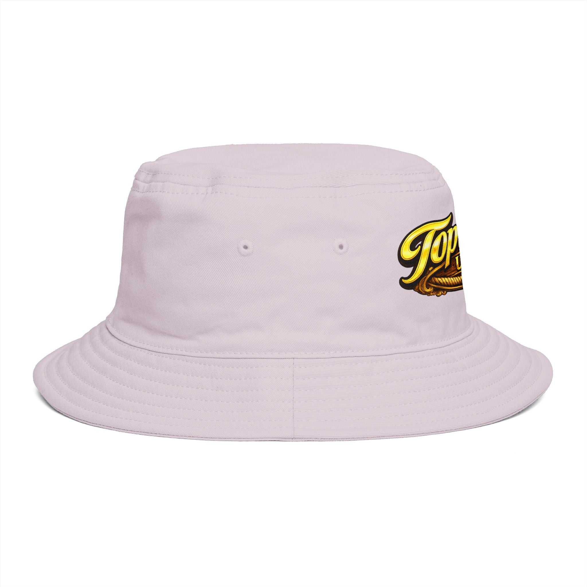 Topwater USA Bucket Hat — Retro Fishing Logo with American Flag