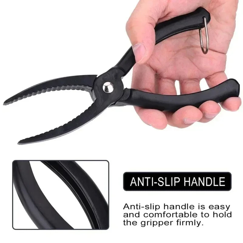 Outdoor Fish Control Device Plastic Clamp Fishing Lip Grip Tool Controller Lure Fish Clamp Non-slip Gripper Plier Supplies Kit