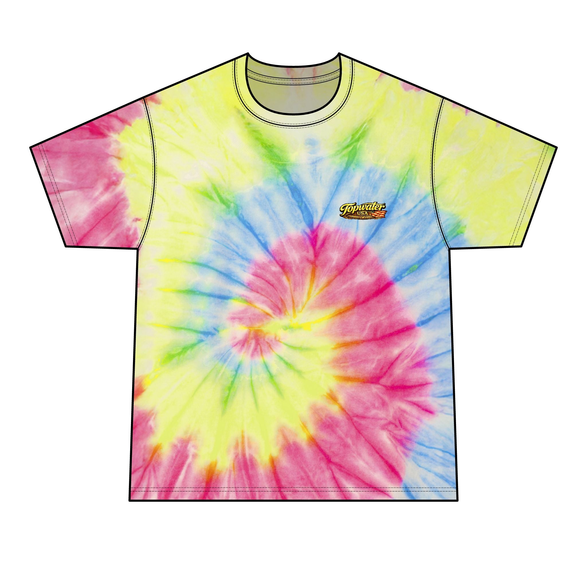 Born to Fish Tie-Dye Tee — Men's Fishing T-Shirt