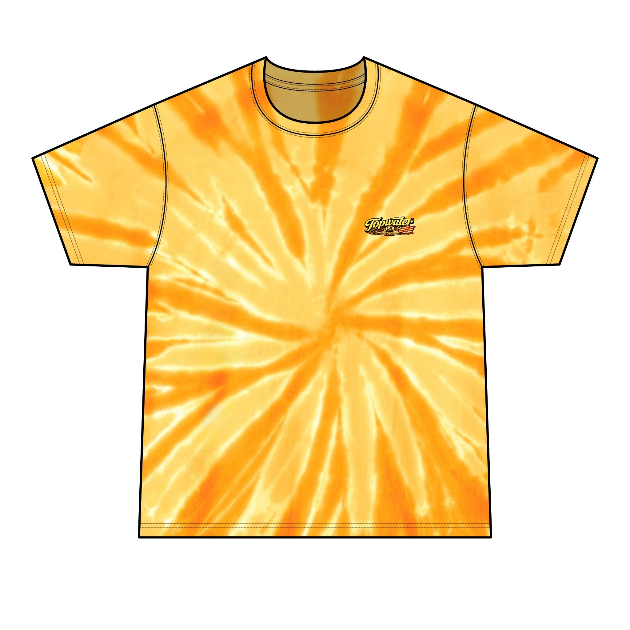 Born to Fish Tie-Dye Tee — Men's Fishing T-Shirt