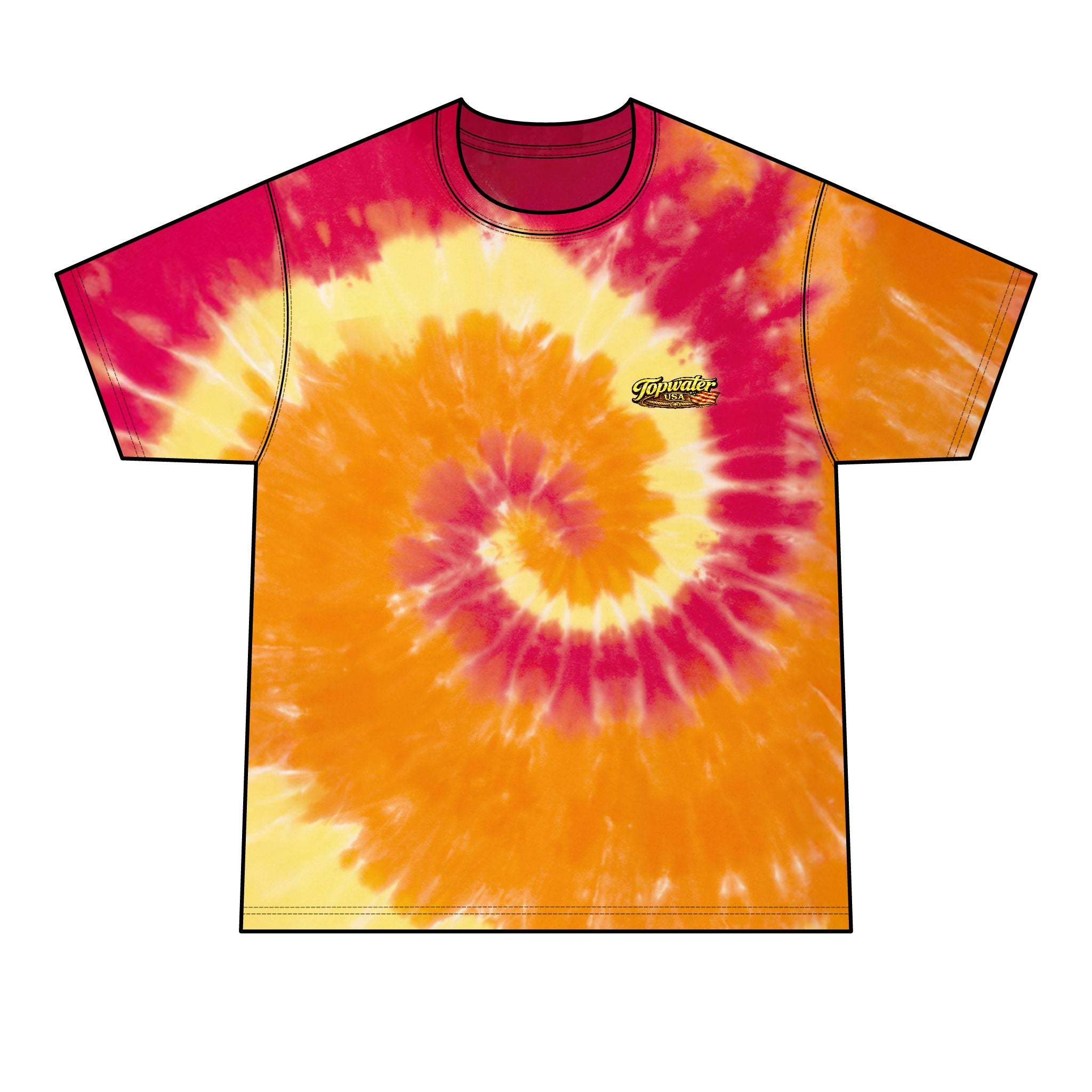 Born to Fish Tie-Dye Tee — Men's Fishing T-Shirt
