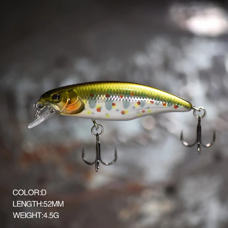Japan Hot Model Sinking Minnow Fishing Lures 52mm 4.5g Jerkbait Bass Pike Carkbait Wobblers Swimbait Professional Hard Bait