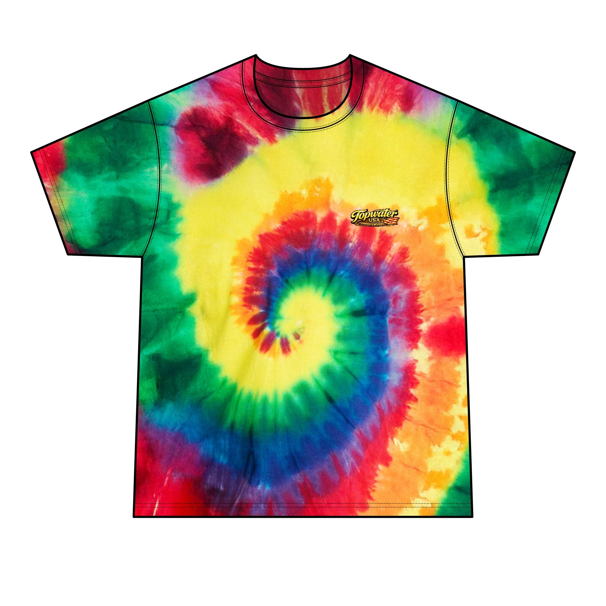 Born to Fish Tie-Dye Tee — Men's Fishing T-Shirt