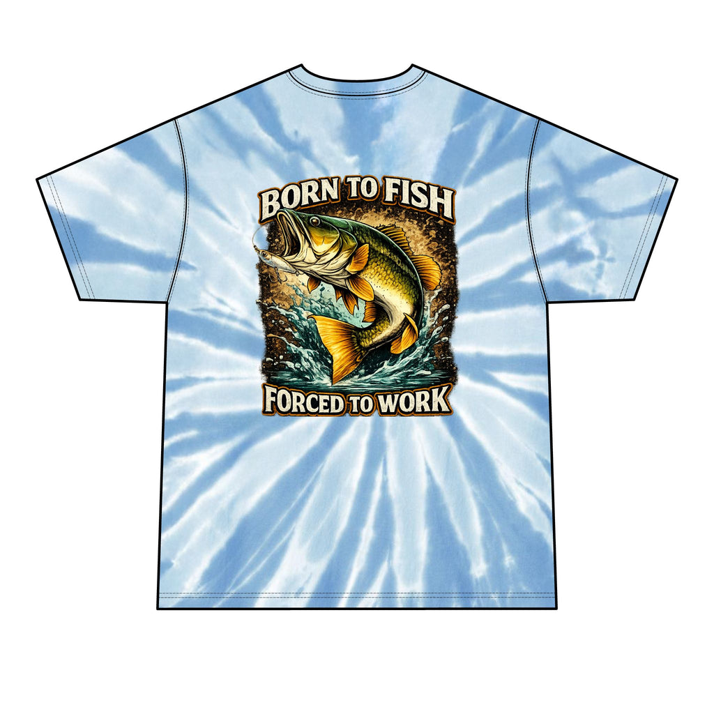 Born to Fish Tie-Dye Tee — Men's Fishing T-Shirt