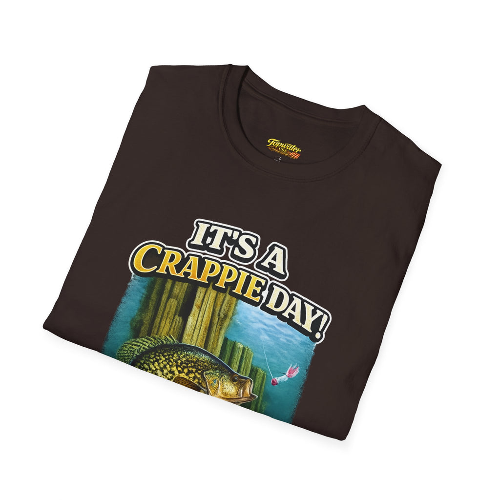 It's a Crappie Day! T-Shirt — Fishing Crappie Graphic Tee