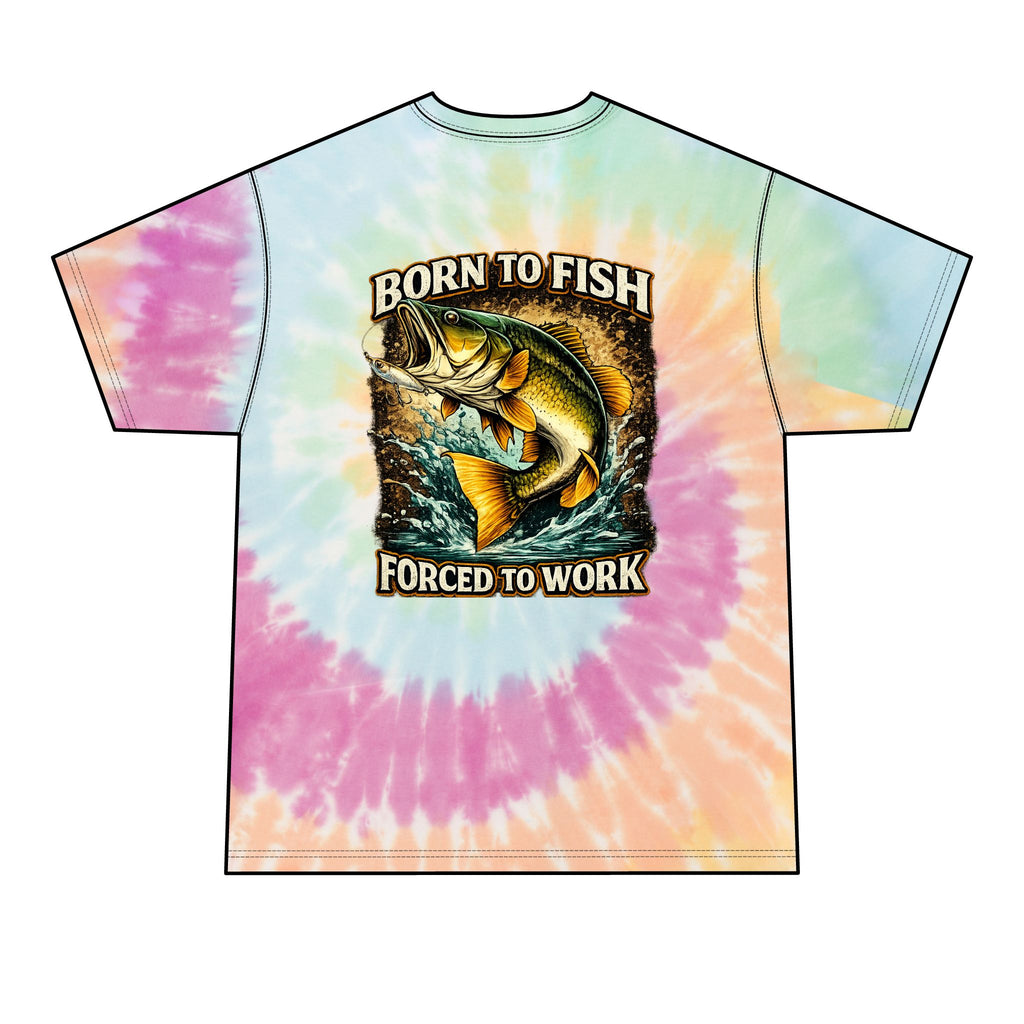 Born to Fish Tie-Dye Tee — Men's Fishing T-Shirt