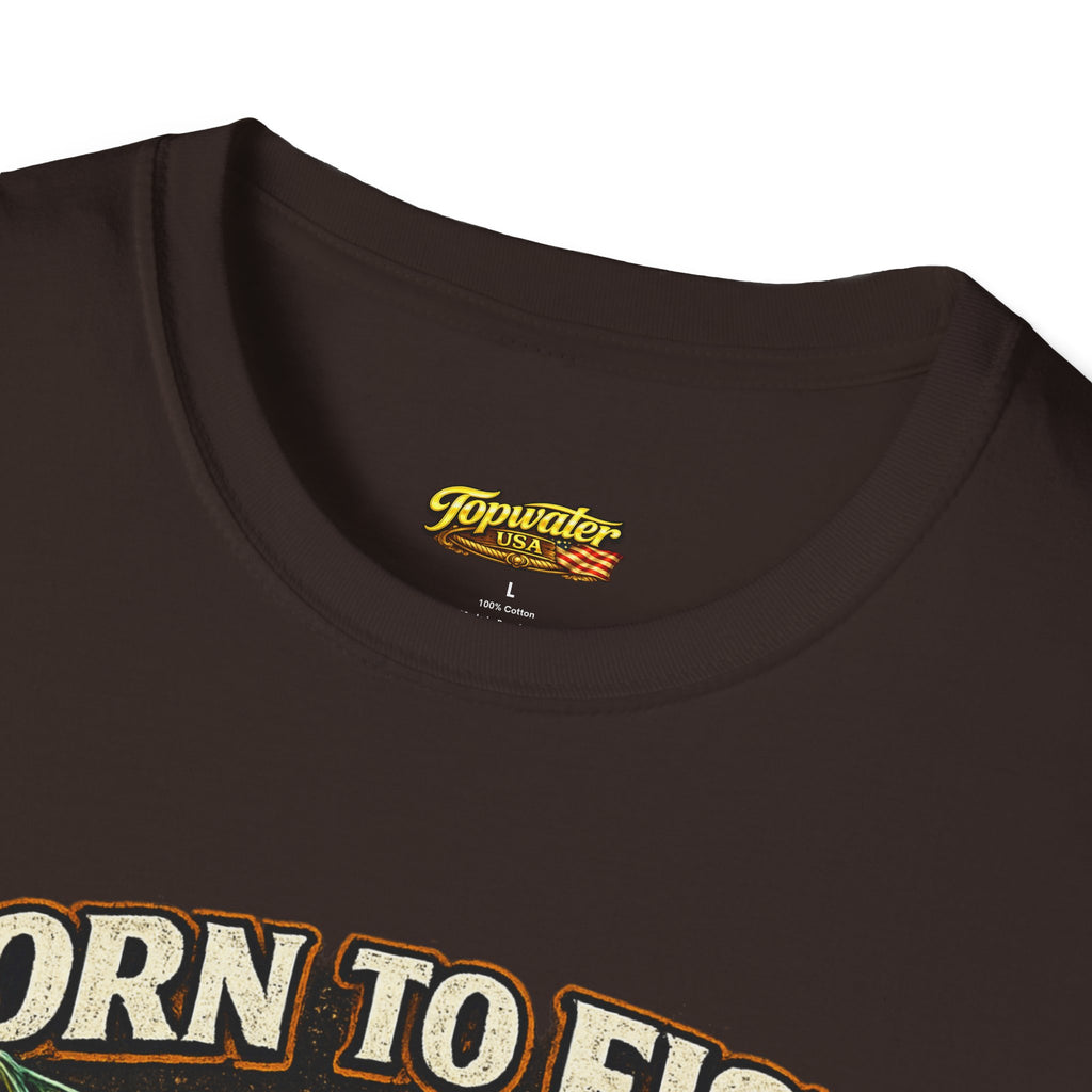 Born to Fish T-Shirt – "Born to Fish, Forced to Work" Fishing Graphic Tee