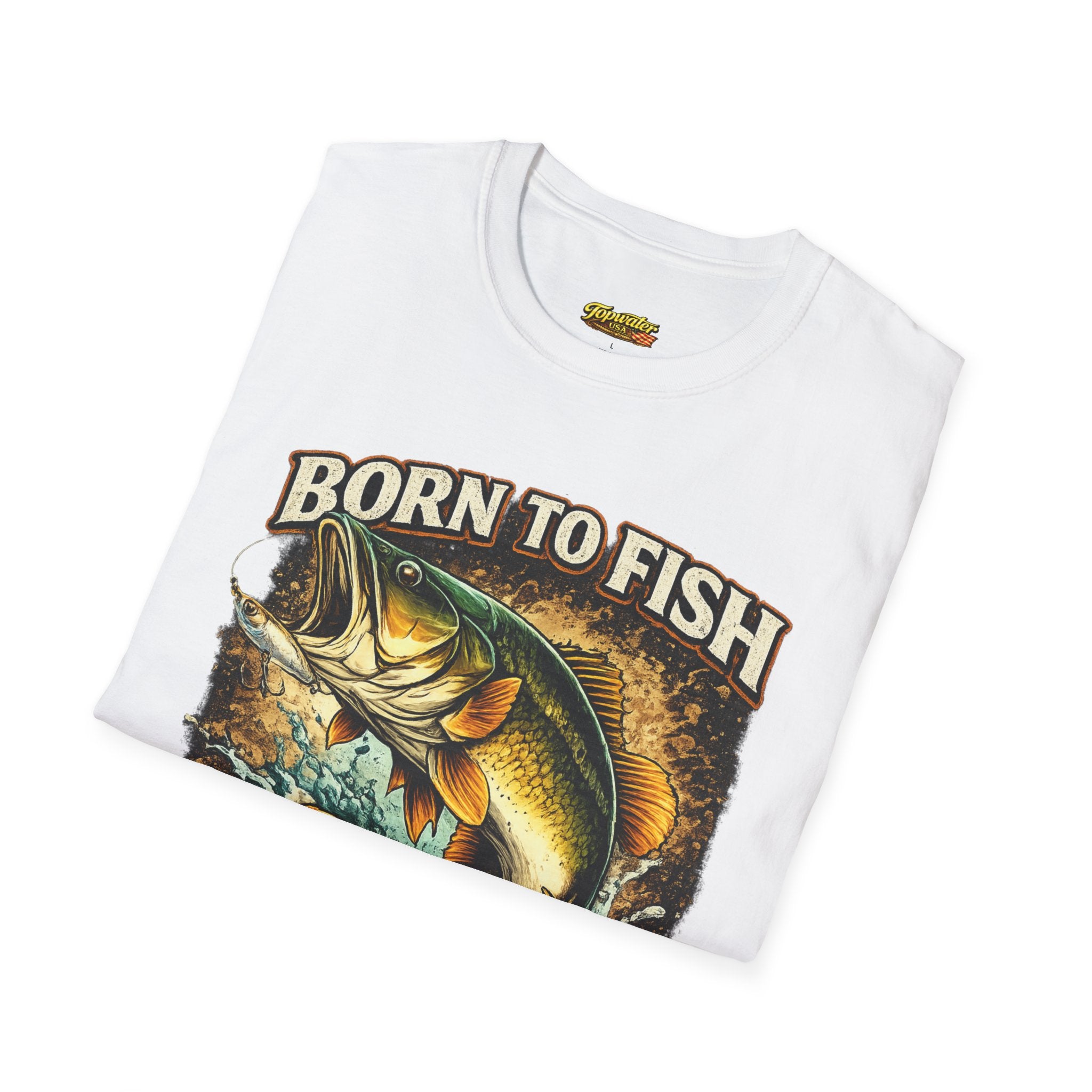 Born to Fish T-Shirt – "Born to Fish, Forced to Work" Fishing Graphic Tee