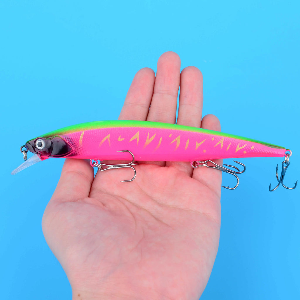 1PC Fishing Lure Floating Jerkbait 20g Weight Wobbler 14cm Minnow Bass Pike Tackle