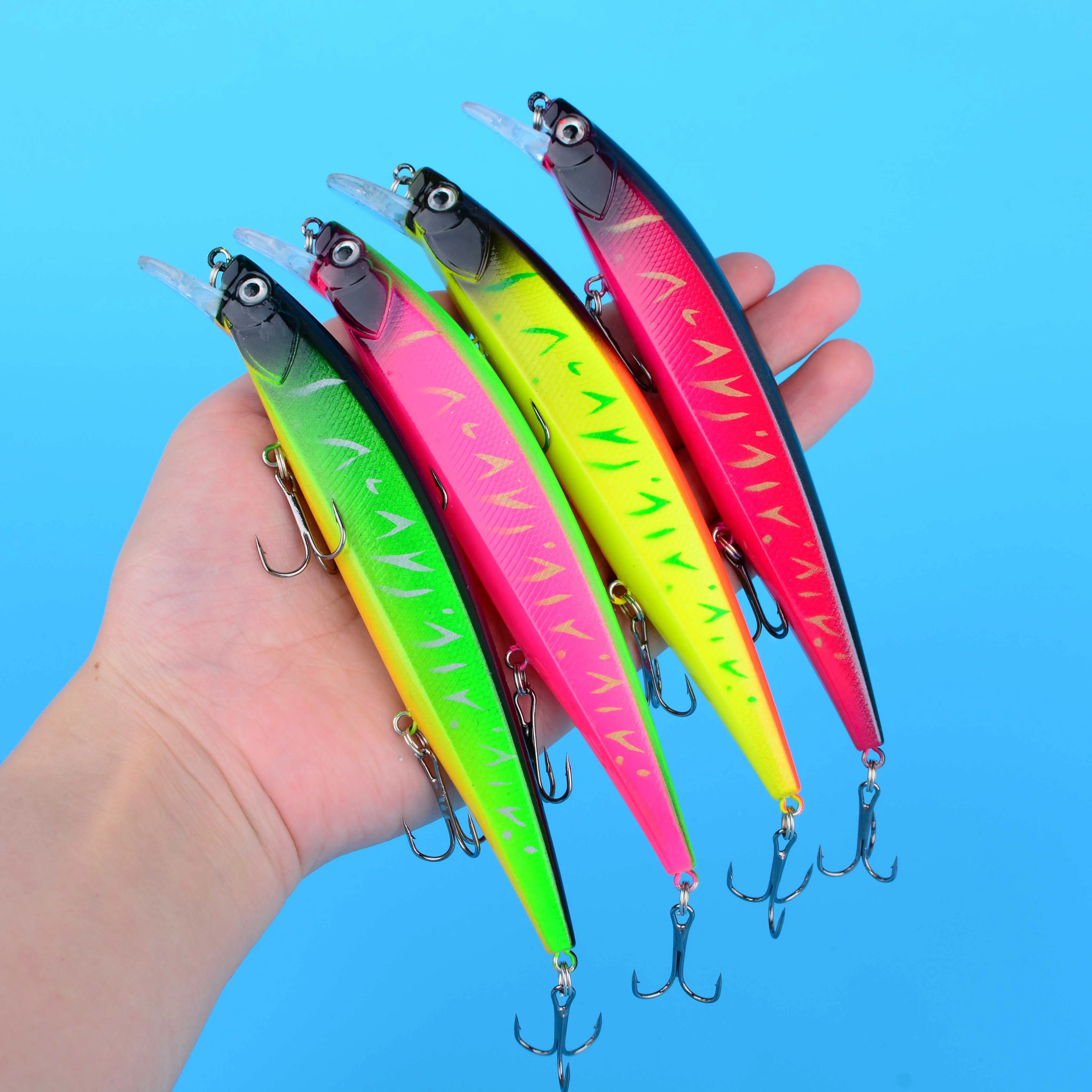 1PC Fishing Lure Floating Jerkbait 20g Weight Wobbler 14cm Minnow Bass Pike Tackle