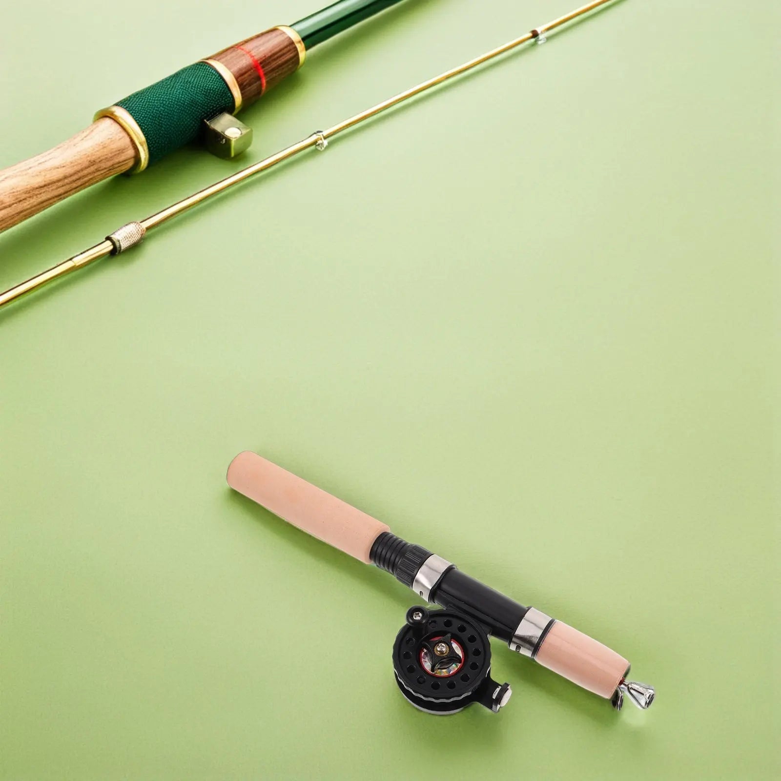 Fishing Rod for Saltwater Extendable Ice Tackle Backpacking Pole Reel and Combo Collapsible Gear Freshwater