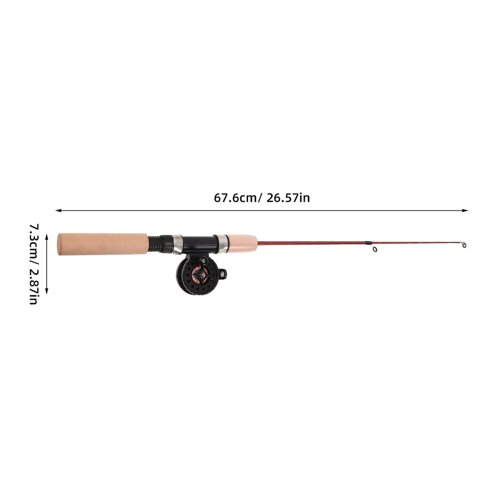Fishing Rod for Saltwater Extendable Ice Tackle Backpacking Pole Reel and Combo Collapsible Gear Freshwater