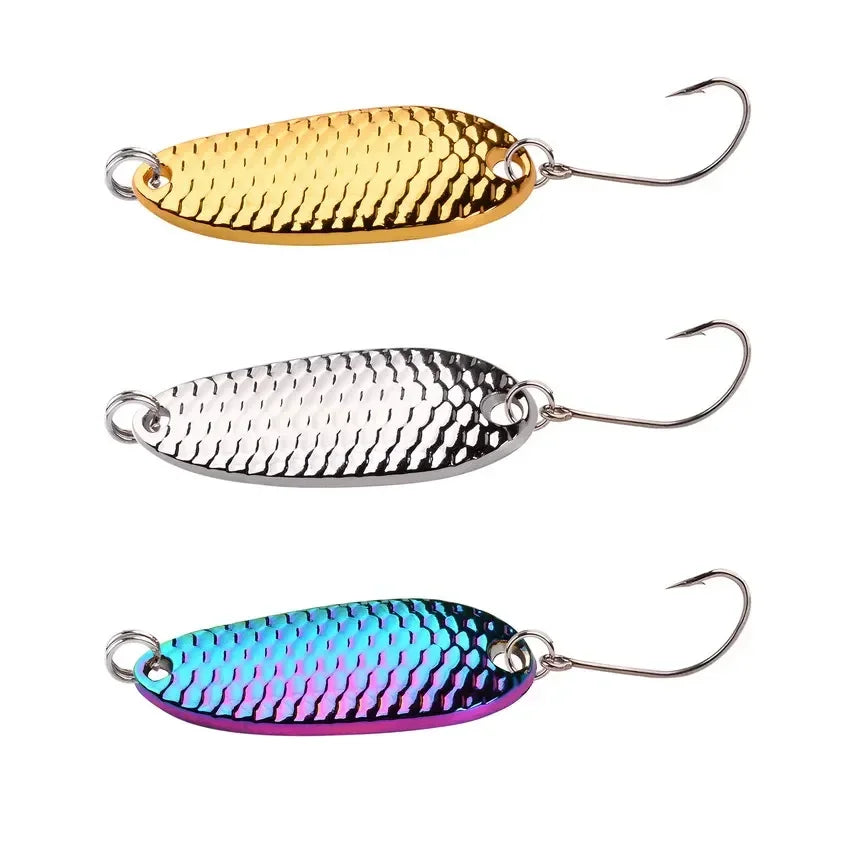 1.5g/2.5g/3.5g/5g Fishing Lures Tackle Metal Spoon Lure Hard Bait Sequins Lure Freshwater Saltwater Wobblers Spinner Spoons